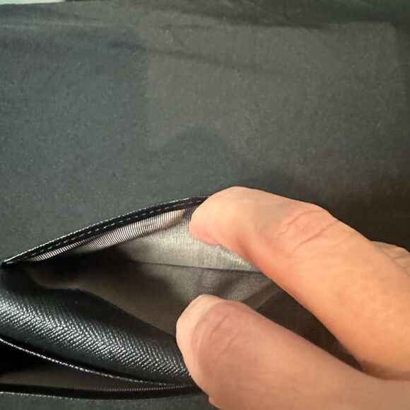 Burberry Black Nova Check Embossed Leather Bifold Wallet - Picture 6 of 7